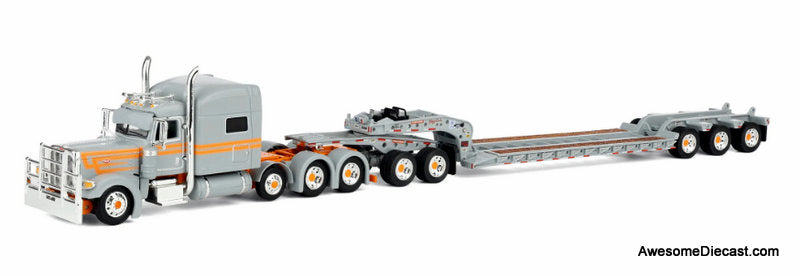 Peterbilt MODEL 389 トレーラーミニカー Peterbilt 389 Sleeper Tractor w/Fontaine Magnitude Tri-Axle Lowboy