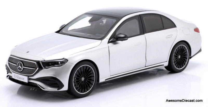 Mercedes-Benz E-Class ミニカー シルバー難有 2023 Mercedes Benz E-Class (W124), Silver 1:18 Diecast Model Car