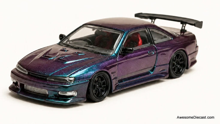 Nissan Silvia S14 Kouki, Chameleon 1:64 Diecast Model Car by