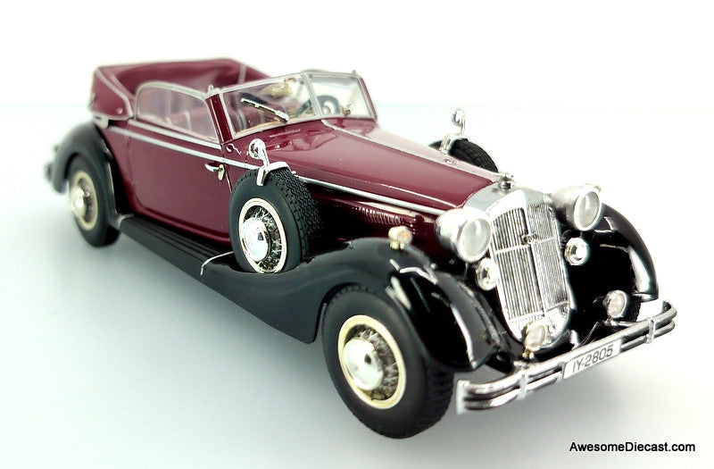Minichamps 1:43 1938 Horch 853A Cabriolet, Red/Black – Awesome