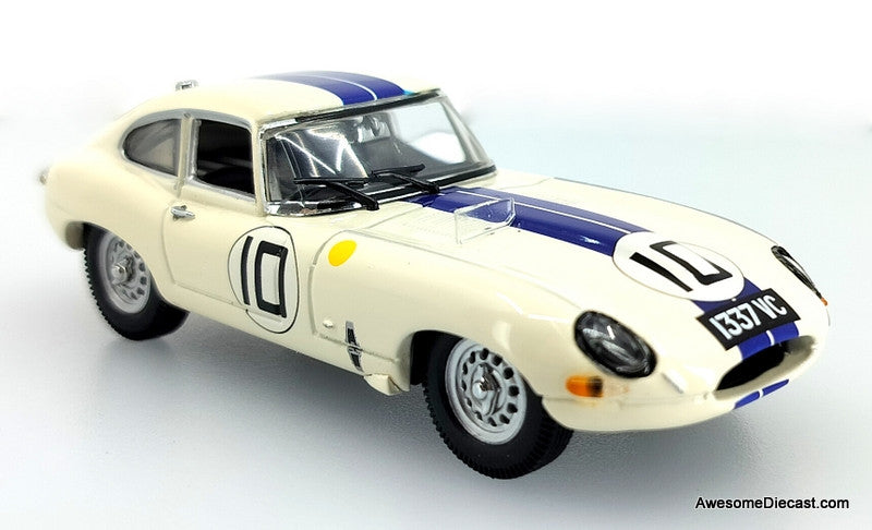 Kyosho 1:43 Jaguar E-Type Roadster 1962 Le Mans #10, Creme/Blue