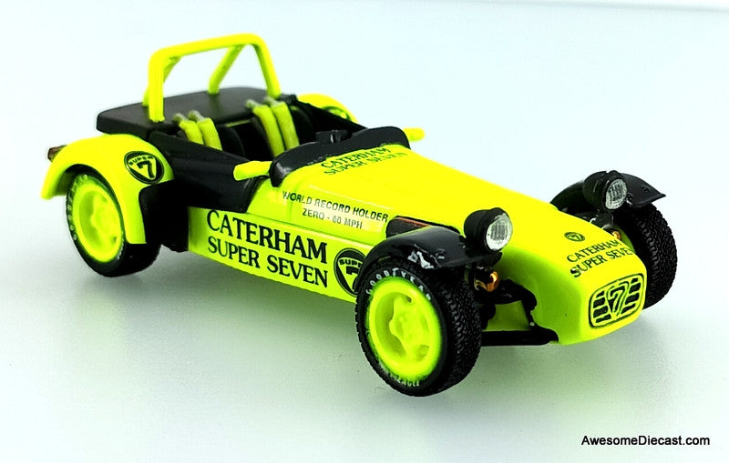 京商　1/43 CATERHAM SUPER SEVEN Kyosho 1:43 Caterham Super Seven JPE, Yellow – Awesome Diecast LLC