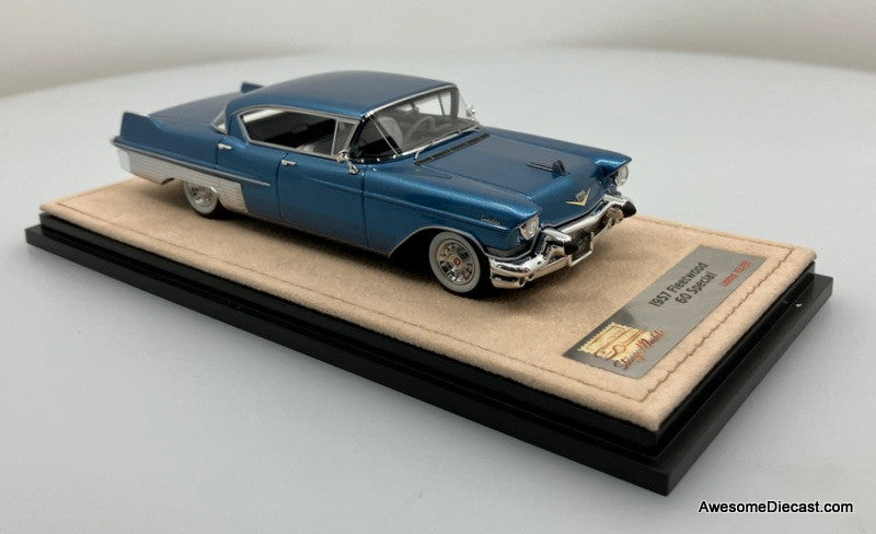 Stamp Models 1:43 1957 Cadillac Fleetwood 60 Special, Bahama Blue