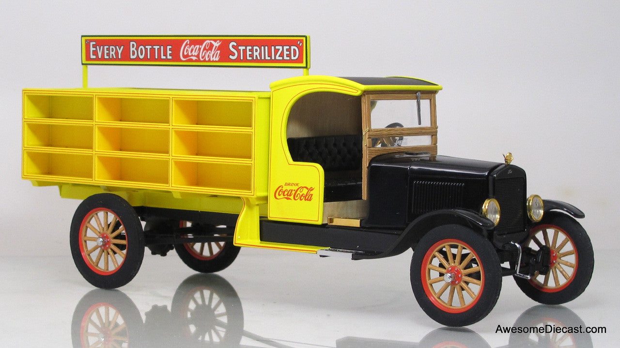 1927 Ford Coca-Cola Delivery Truck - Yellow/Black 1:24 Diecast