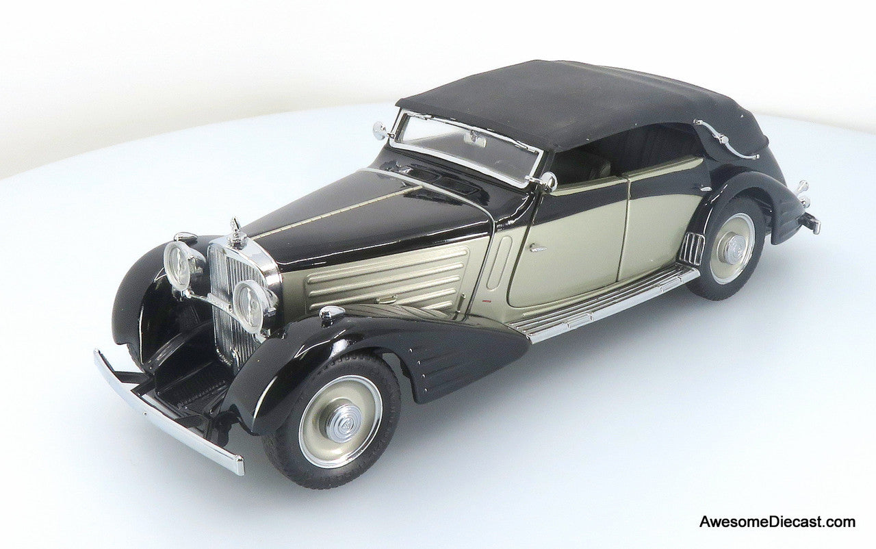希少！フランクリンミント 1939 MAYBACH 1940 Packard Custom - Maroon Convertible Victoria 1:24 Diecast