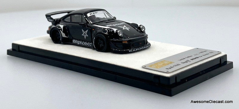 Porsche 930 RWB, Black: Baphomet Demon 1:64 Diecast Model Car by