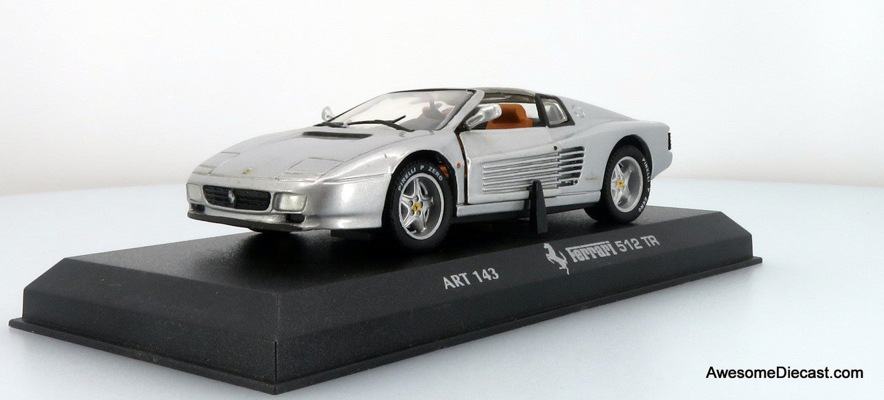 Ferrari 512 TR, Silver 1:43 Contemporary Diecast Model by Detail