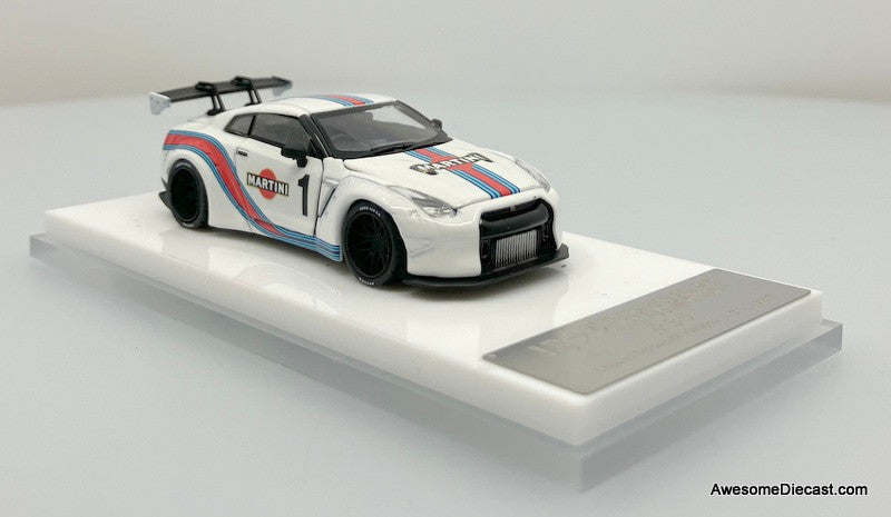 Old Time Models 1:64 Nissan Skyline LBWK GT-R R35, Martini Livery