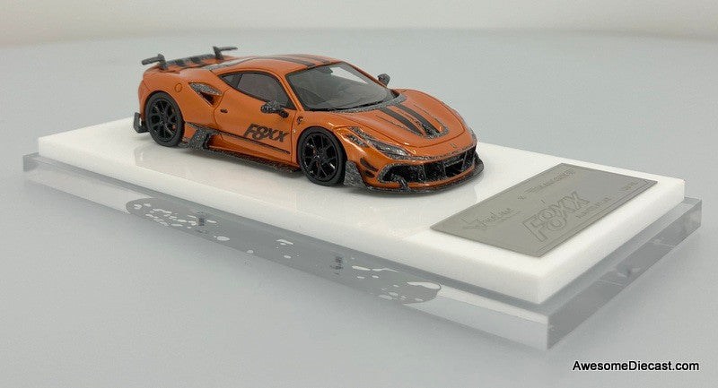 【限定499台】Ferrari F8XX MANSORY 1/64ミニカー Fuel Me 1:64 Ferrari F8XX Mansory, Orange – Awesome Diecast LLC