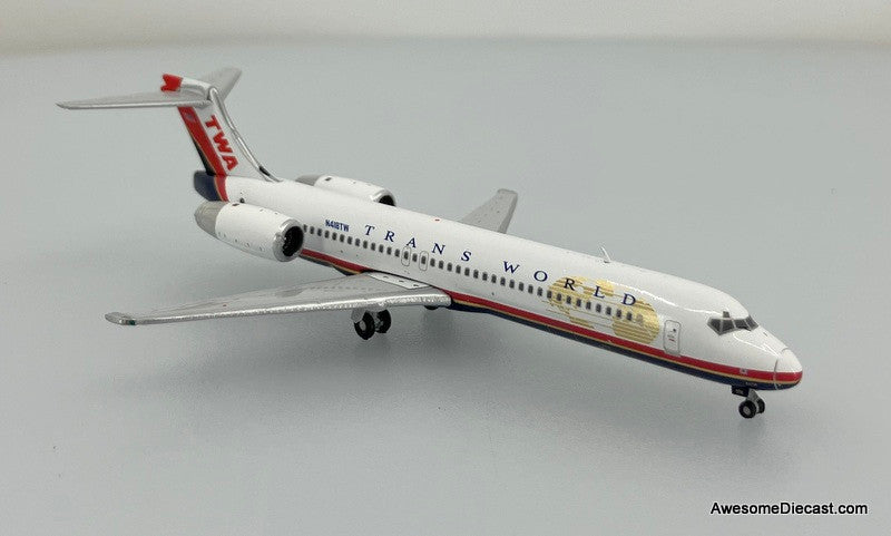 純銀　トゥーイーティー Gemini Jets 1:400 Boeing 717-200: Trans World Airlines (TWA) (Reg