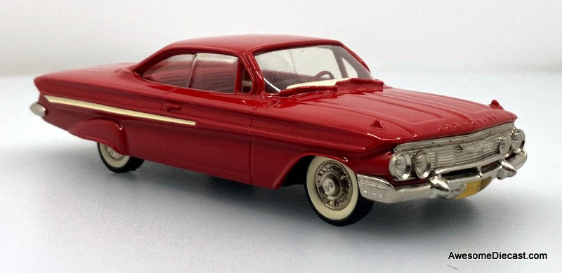 1961 Chevrolet Impala Sport Coupe, Red 1:43 White Metal Model Car