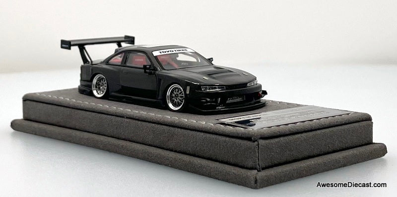 Nissan Silvia S14 GT Spec, Gray Carbon Fiber Levin Ookawara 1:64