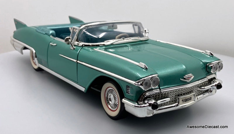 1958 Cadillac Eldorado Biarritz Convertible, Metallic Green 1:18