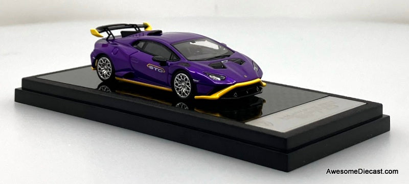Lamborghini Huracan STO, Purple 1:64 Diecast Model Car by LCD