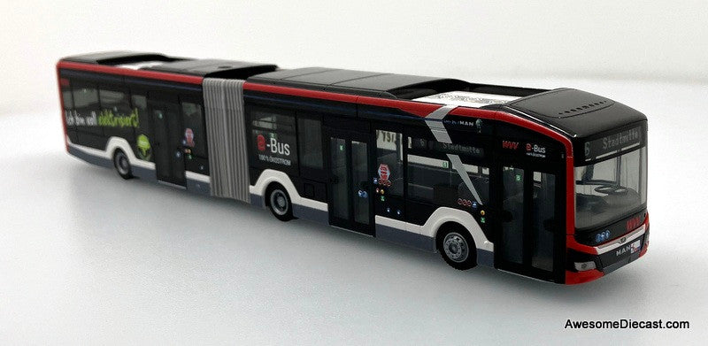 MAN Lions City 18 Articulated Bus: Wurzburge 1:87 ABS Plastic