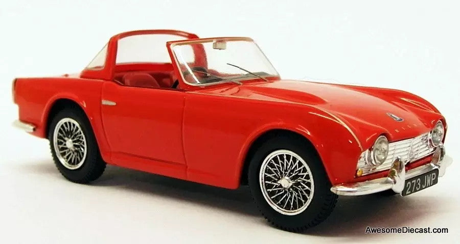Triumph TR4 Signal Red, 1:43 Diecast Model Car by Corgi – Awesome