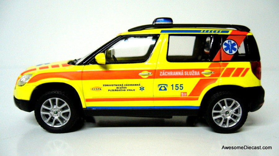 Abrex 1:43 Skoda Yeti Pilsen Emergency ZZS Czech Republic
