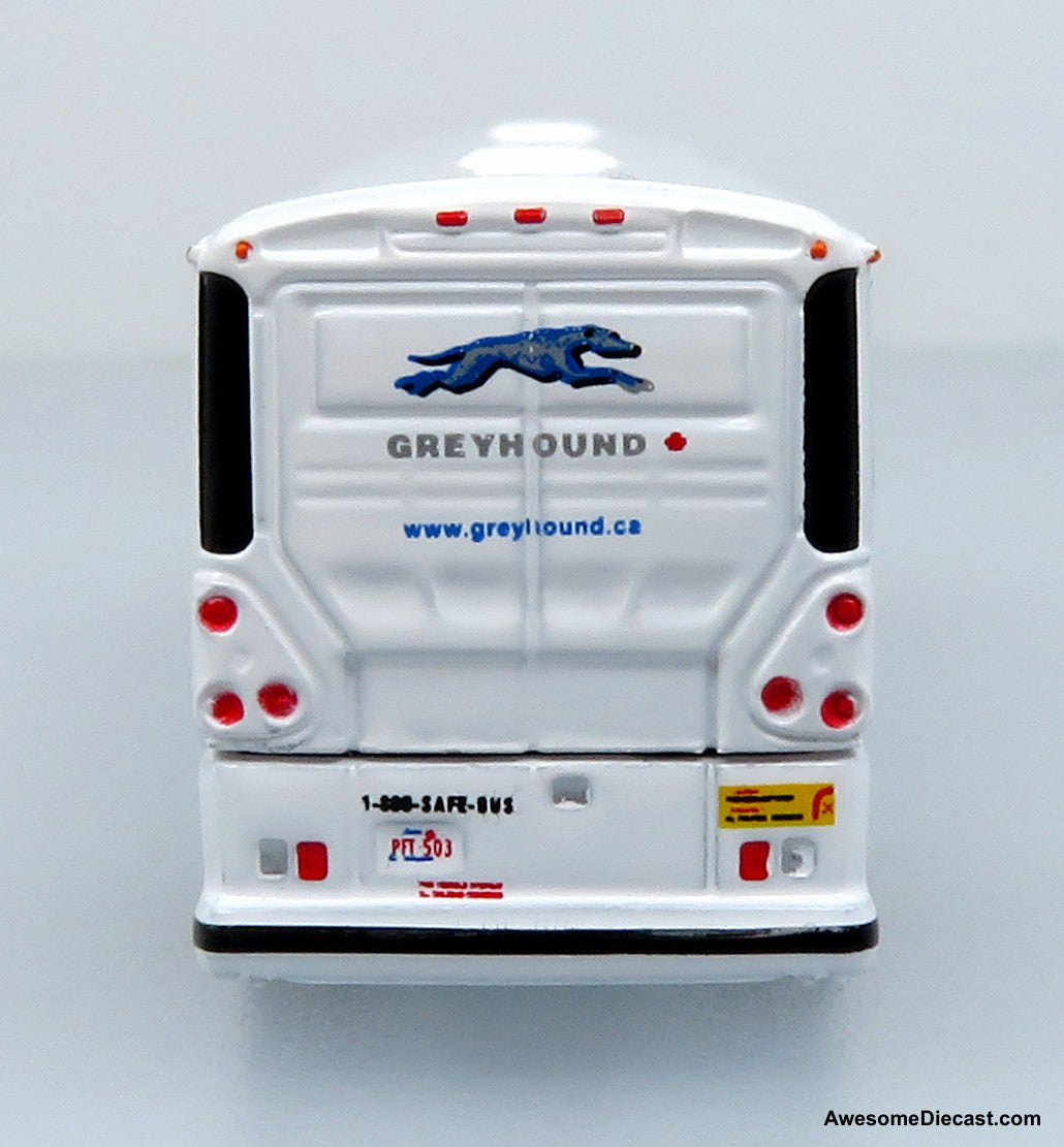 MCI D4505 Motorcoach: Greyhound Shadow Trim 1:160 (N Scale) Diecast Model Bus by Iconic Replicas
