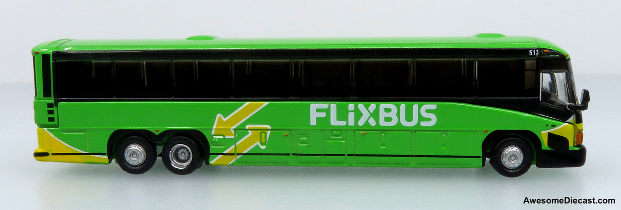 MCI D4505 Motorcoach: FLiXBUS 1:160 (N Scale) Diecast Model Bus by Iconic Replicas
