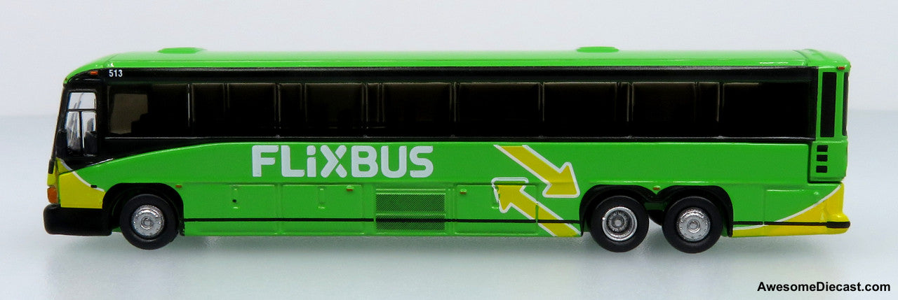 MCI D4505 Motorcoach: FLiXBUS 1:160 (N Scale) Diecast Model Bus by Iconic Replicas