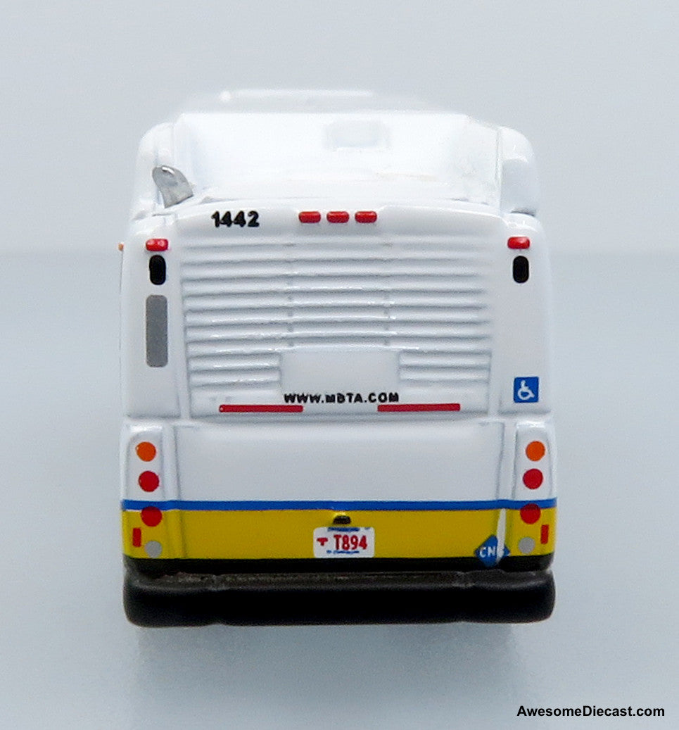 NFI Xcelsior XN40 Transit Bus: Yellow Stripe 1:160 (N Scale) Diecast Model Bus by Iconic Replicas