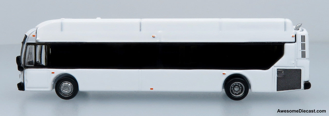 NFI Xcelsior XN40 Transit Bus: Blank White 1:160 (N Scale) Diecast Model Bus by Iconic Replicas