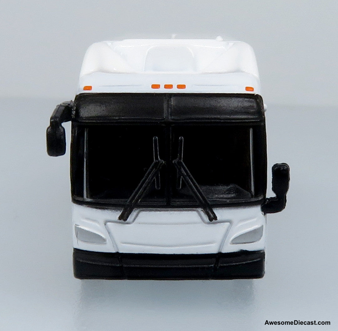 NFI Xcelsior XN40 Transit Bus: Blank White 1:160 (N Scale) Diecast Model Bus by Iconic Replicas