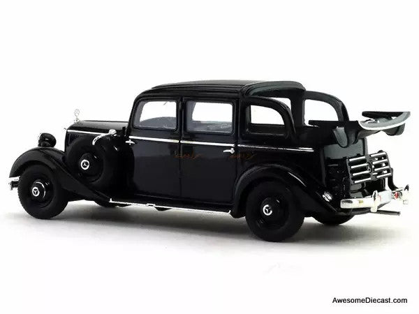 1940 Mercedes-Benz 260D Pullman Landaulet, Black 1:43 Resin Cast Model Car by Esval Models