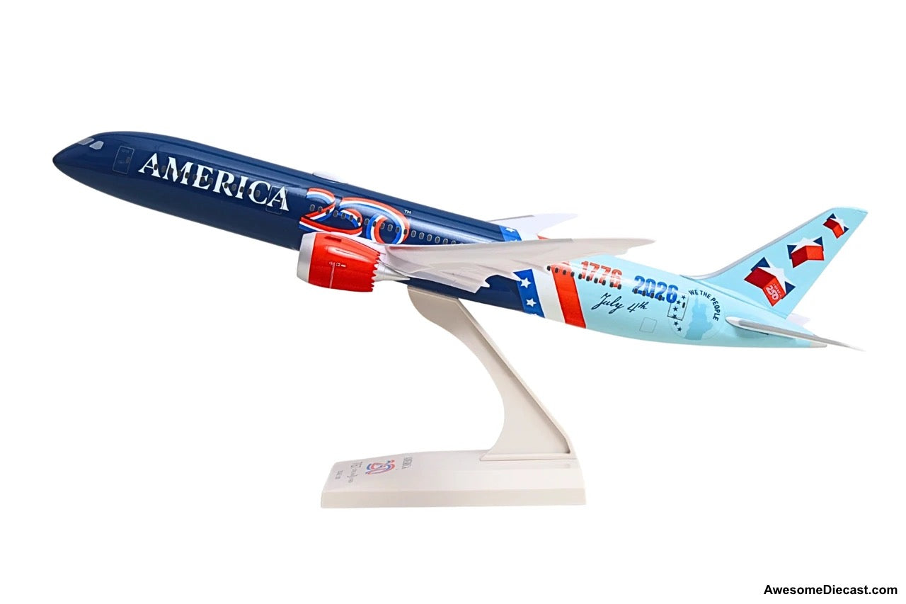Boeing 787-9 Dreamliner: America 250th Anniversary 1:200 ABS Plastic Model Plane by Sky Marks