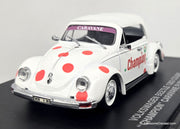 Volkswagen Beetle Coupe Champion Caravane Publicitaire, White/Custom 1:43 Diecast Model  Eagle's Race