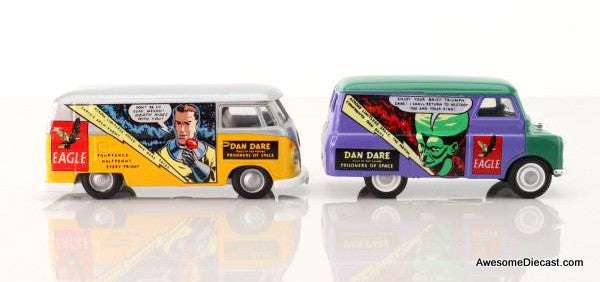 The Eagle Comic 2 Van Set - Bedford CA & Volkswagen Transporter  1:43 Diecast Models by Corgi