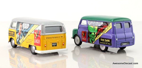 The Eagle Comic 2 Van Set - Bedford CA & Volkswagen Transporter  1:43 Diecast Models by Corgi