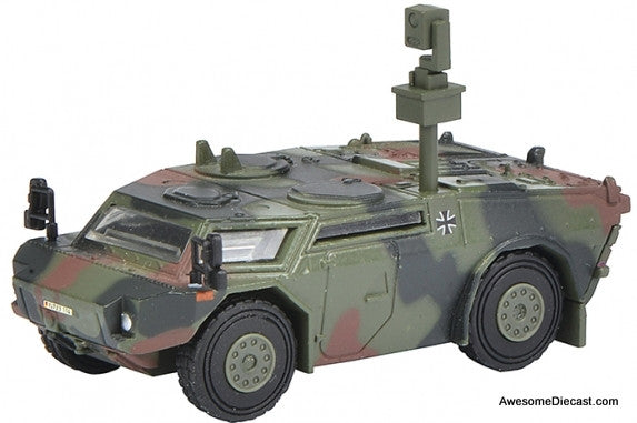 Schuco 1:87 Fennek Scouting Vehicle Camouflaged: German Federated Armed Forces