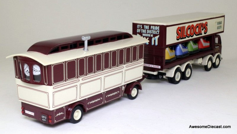 Corgi 1:50 Leyland Dodgem Truck & Caravan Set: Silcock's of Warrington