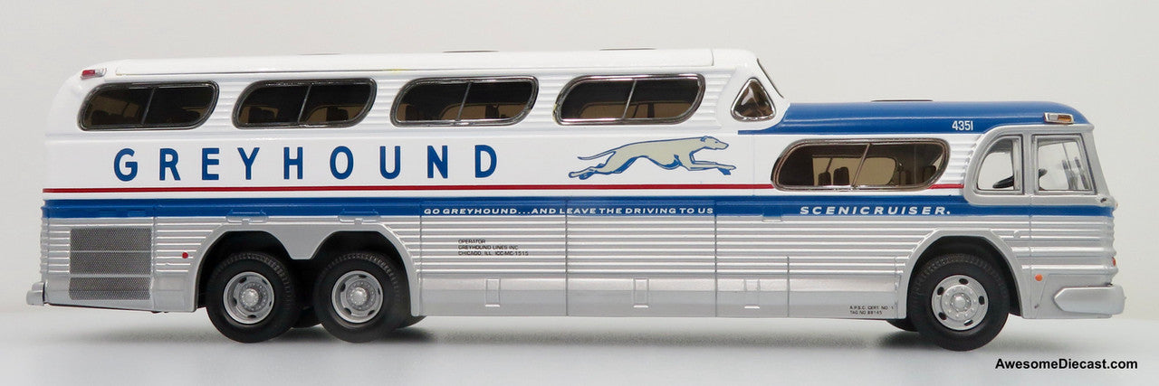 ONLY ONE! Corgi 1:50 GM PD-4501 Greyhound SceniCruiser: Destination Boston, MA