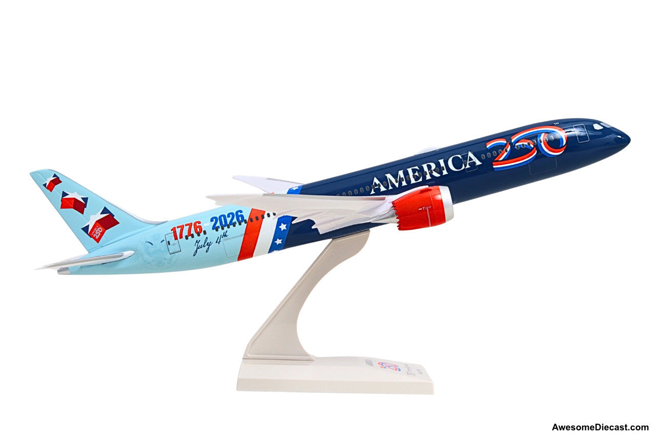 Boeing 787-9 Dreamliner: America 250th Anniversary 1:200 ABS Plastic Model Plane by Sky Marks