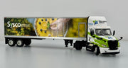 Freightliner eCascadia Electric Tractor w/Refrigerated Trailer: Sysco 2026 Graphics 1:64 Diecast Model by DCP