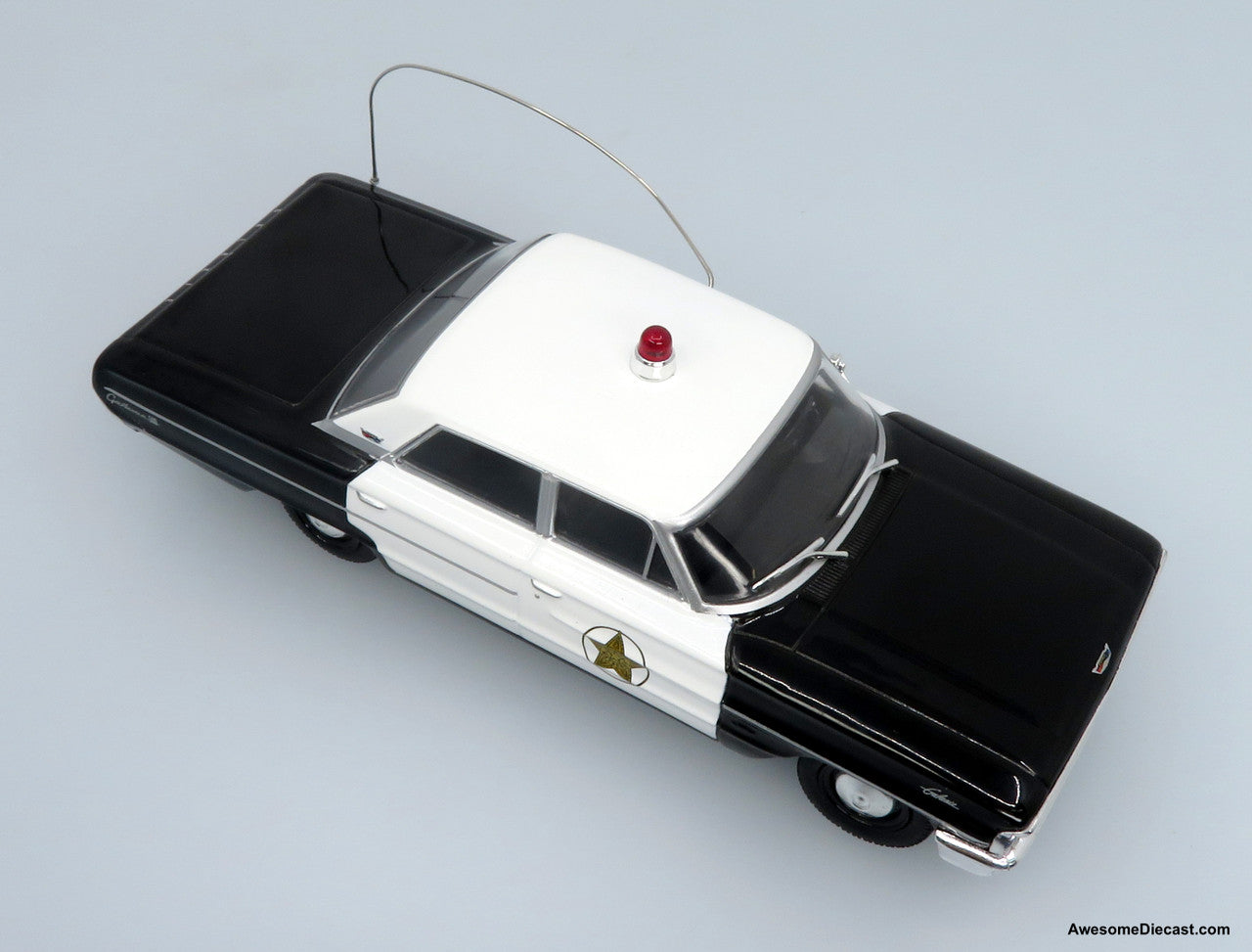 1964 Ford Galaxie 500 Police Car: Mayberry Sheriff (White/Black) 1