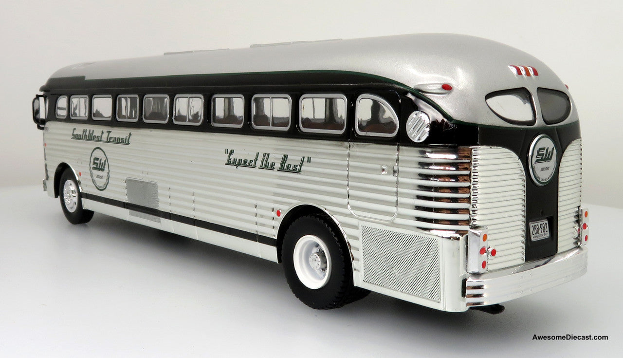 Iconic Replicas 1:43 GM PD4151 Silversides Coach: Southwest Transit