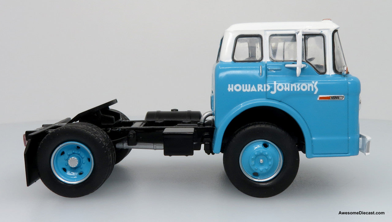 1960 Ford C-Series Tractor w/ Refrigerated Trailer: Howard Johnson's 1:43 Diecast/ABS Plastic Model Truck by Iconic Replicas
