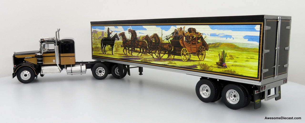 1977 Kenworth W900A Tractor w/Refrigerated Trailer - Bandit Trucking 1:43 Diecast/ABS Plastic Model Truck by Werk83