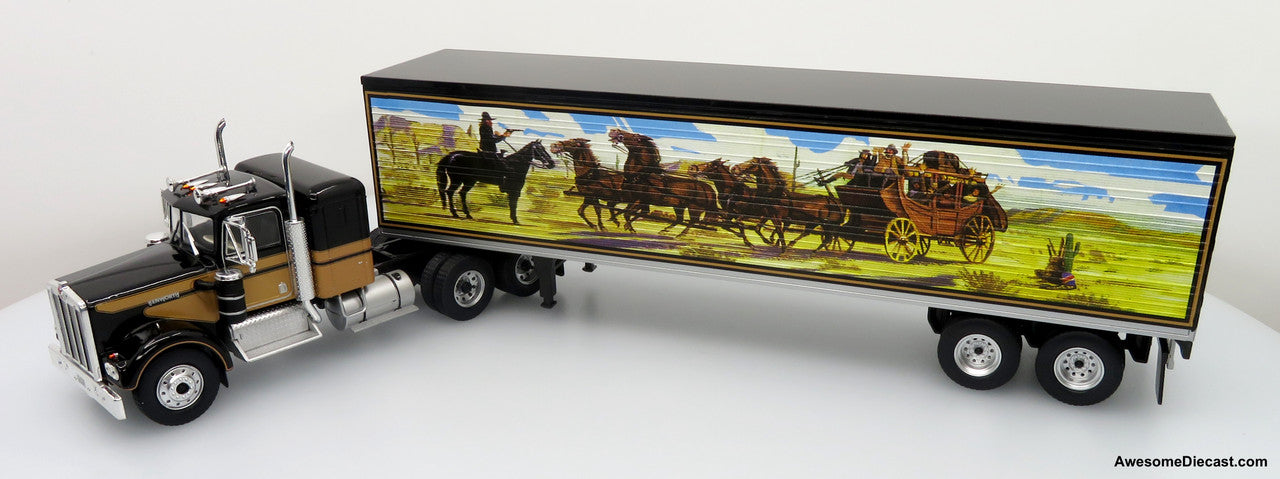 1977 Kenworth W900A Tractor w/Refrigerated Trailer - Bandit Trucking 1:43 Diecast/ABS Plastic Model Truck by Werk83