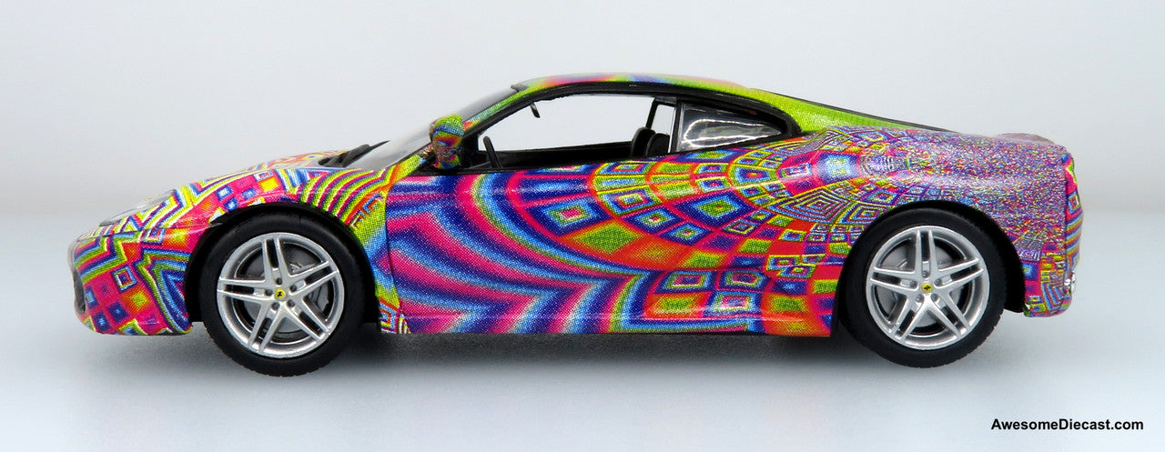 Ferrari F430 - Psychedelic Art Car (Multicolor) 1:43 Diecast Model by Iconic Replicas