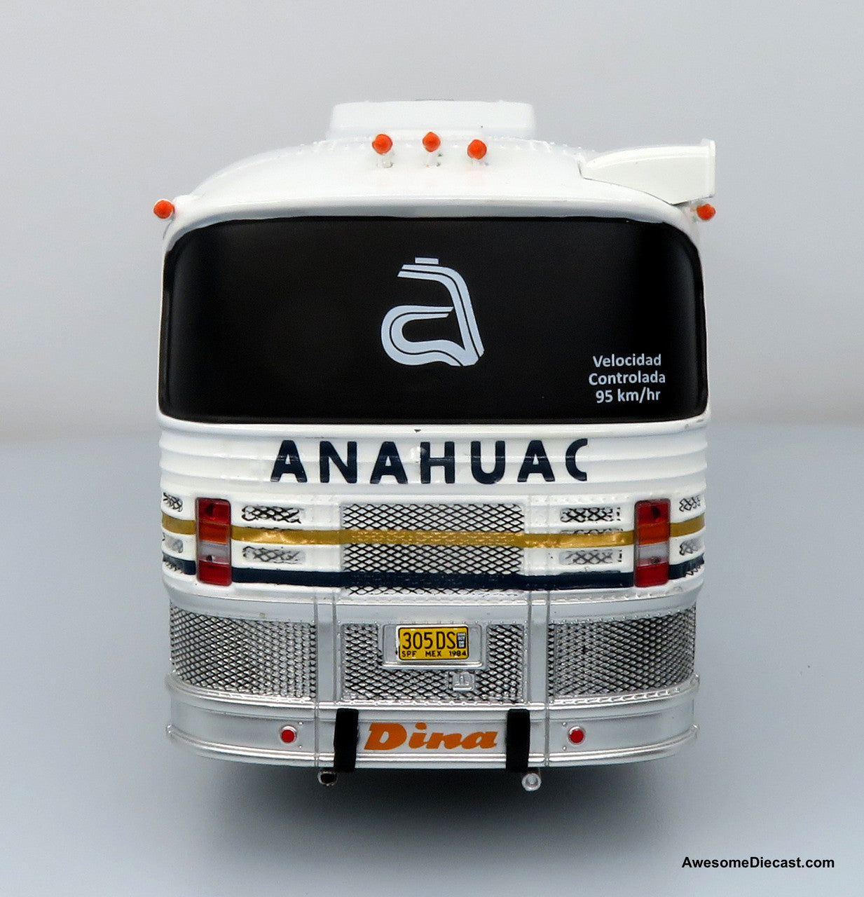 1980 Dina Olimpico Coach - Anahuac - 1:43 Diecast Bus Model by Iconic Replicas