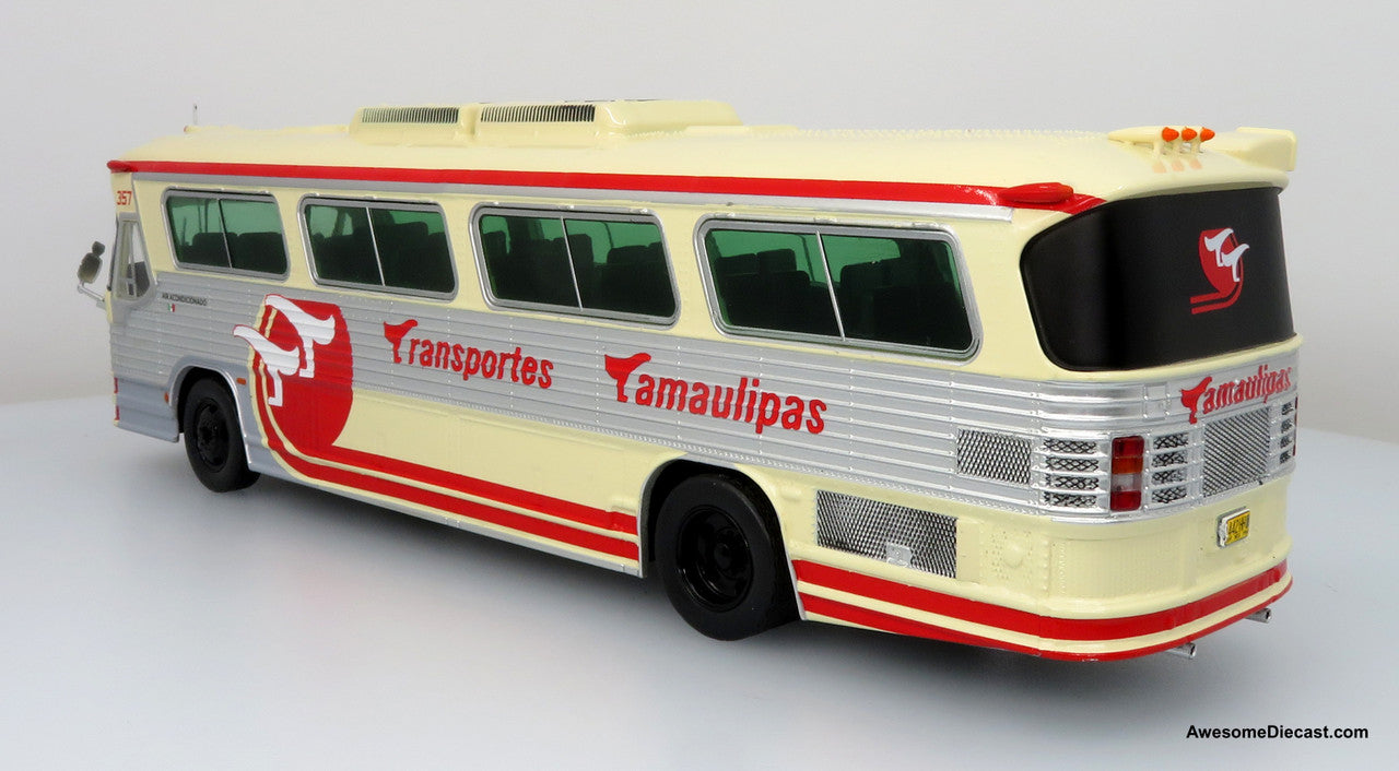 1980 Dina Olimpico Coach - Transportes Tamaulipas -1:43 Diecast Bus Model by Iconic Replicas