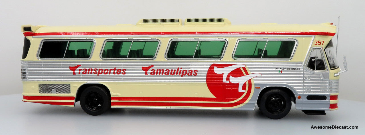 1980 Dina Olimpico Coach - Transportes Tamaulipas -1:43 Diecast Bus Model by Iconic Replicas