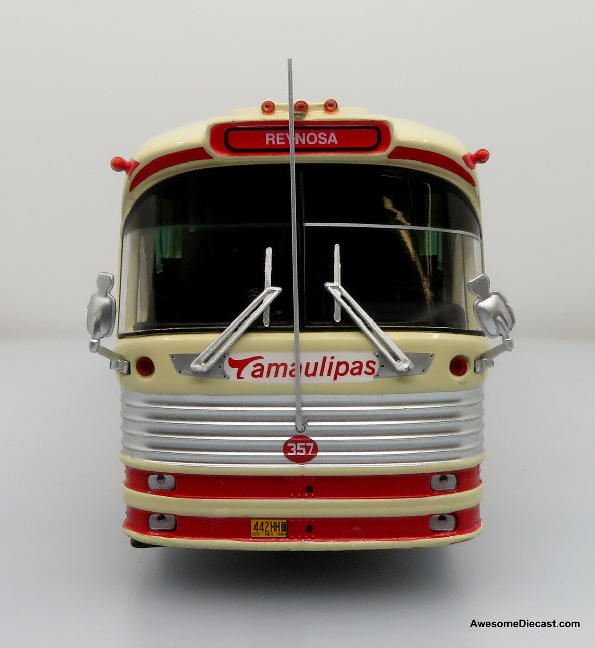 1980 Dina Olimpico Coach - Transportes Tamaulipas -1:43 Diecast Bus Model by Iconic Replicas