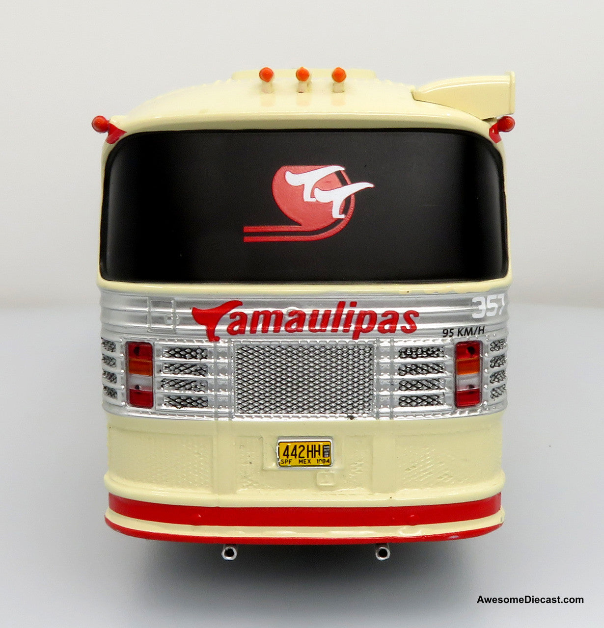 1980 Dina Olimpico Coach - Transportes Tamaulipas -1:43 Diecast Bus Model by Iconic Replicas