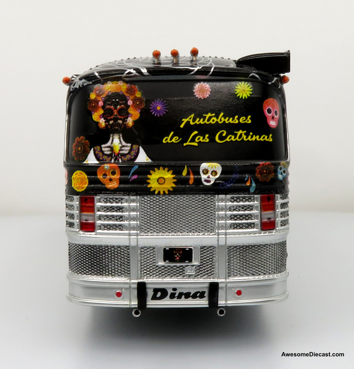 1980 Dina Olimpico Coach - Las Catrinas - 1:43 Diecast Bus Model by Iconic Replicas