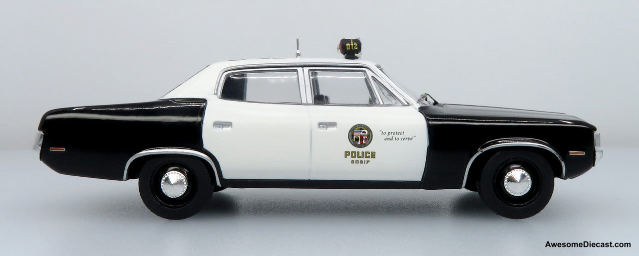 Last Few!! 1972 AMC Matador Police Car: LAPD Adam-12 1:43 Diecast Model Car by Iconic Replicas